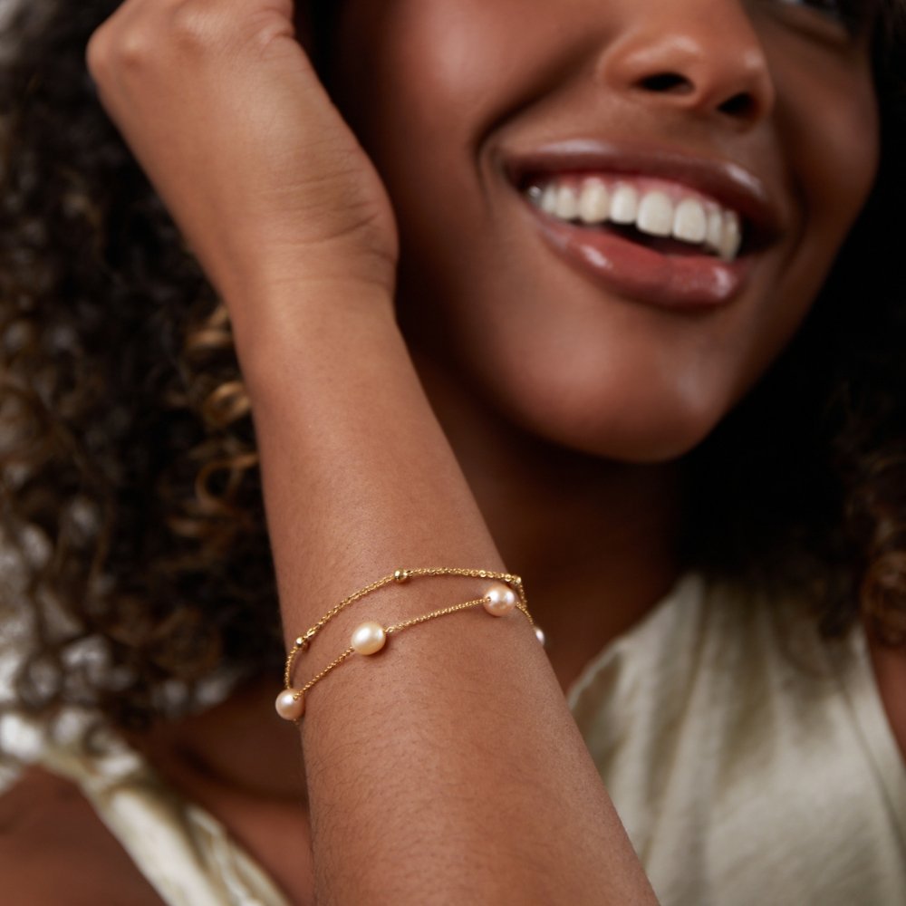 Elara | Layered Freshwater Pearl Bracelet